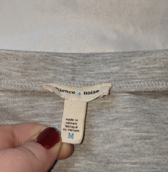 Urban Outfitters Silence + Noise Grey Skater Skirt, soft sweatshirt material M - Picture 3 of 5